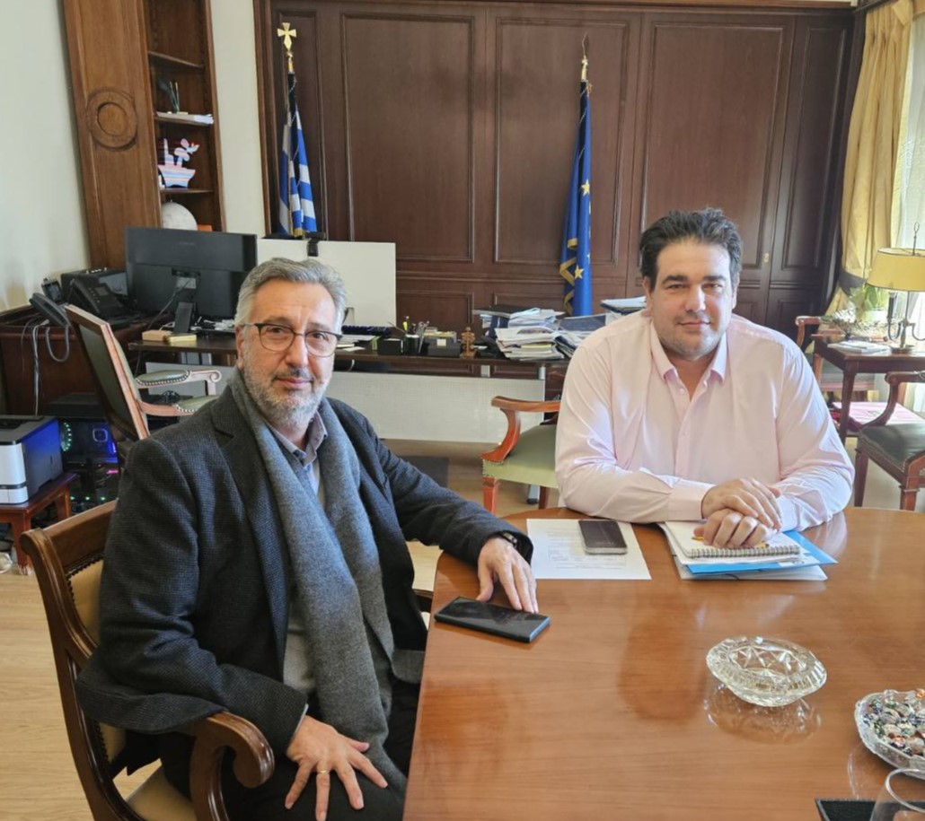 Συνάντηση Δημάρχου Αγίου Δημητρίου Σ. Μαμαλάκη  με τον Αναπληρωτή Υπουργό Εσωτερικών Θ. Λιβάνιο 