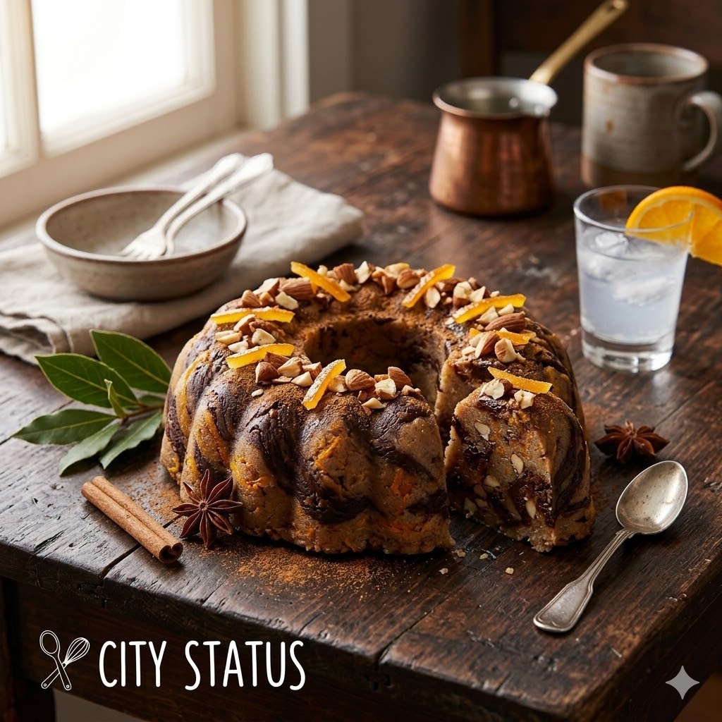 Χαλβάς με πορτοκάλι & σοκολάτα