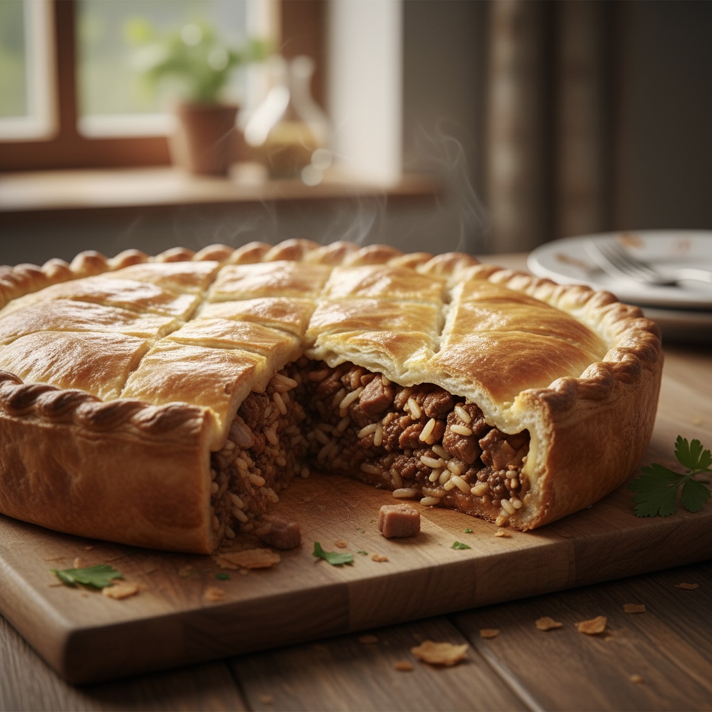 Παραδοσιακή Κεφαλλονίτικη κρεατόπιτα