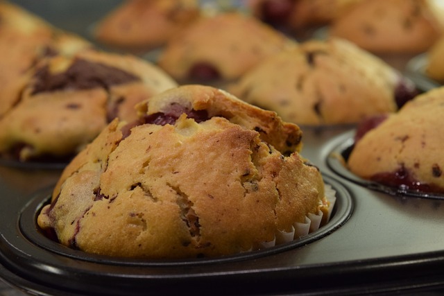 Muffins με βρόμη και μπανάνα