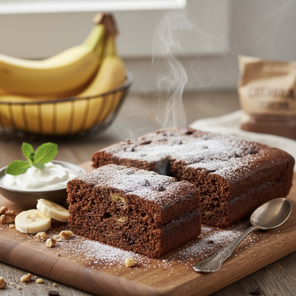 Υγιεινό σοκολατένιο κέικ με 3 υλικά